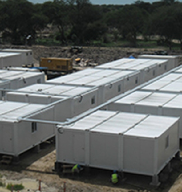 Fast Assemble Affordable Foldable Prefabricated Living Container Labor Camp for Oil &Gas Company Camp