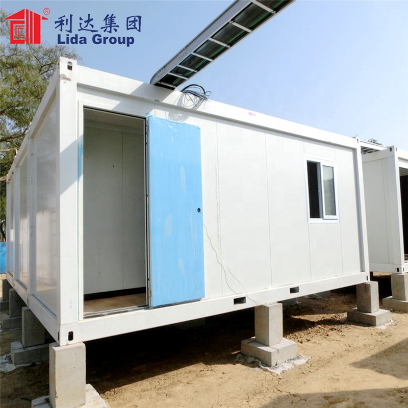 Mobile Flat Pack Fold Prefabricated Building Modular Shipping Office Container Steel Structure Prefab Modular Movable Foldable Portable House