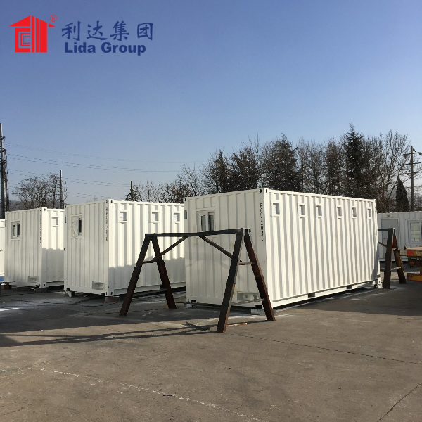 Temporary steel shipping container exhibitions constructed in days using modules from Lida Group provide low-cost reusable event and market spaces for small businesses and communities.