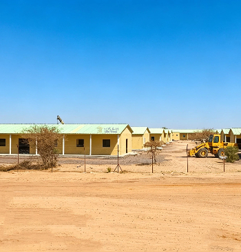 Prefab Worker Dormitory | Modular Site Camp with Canteen, Office & Sanitary Rooms